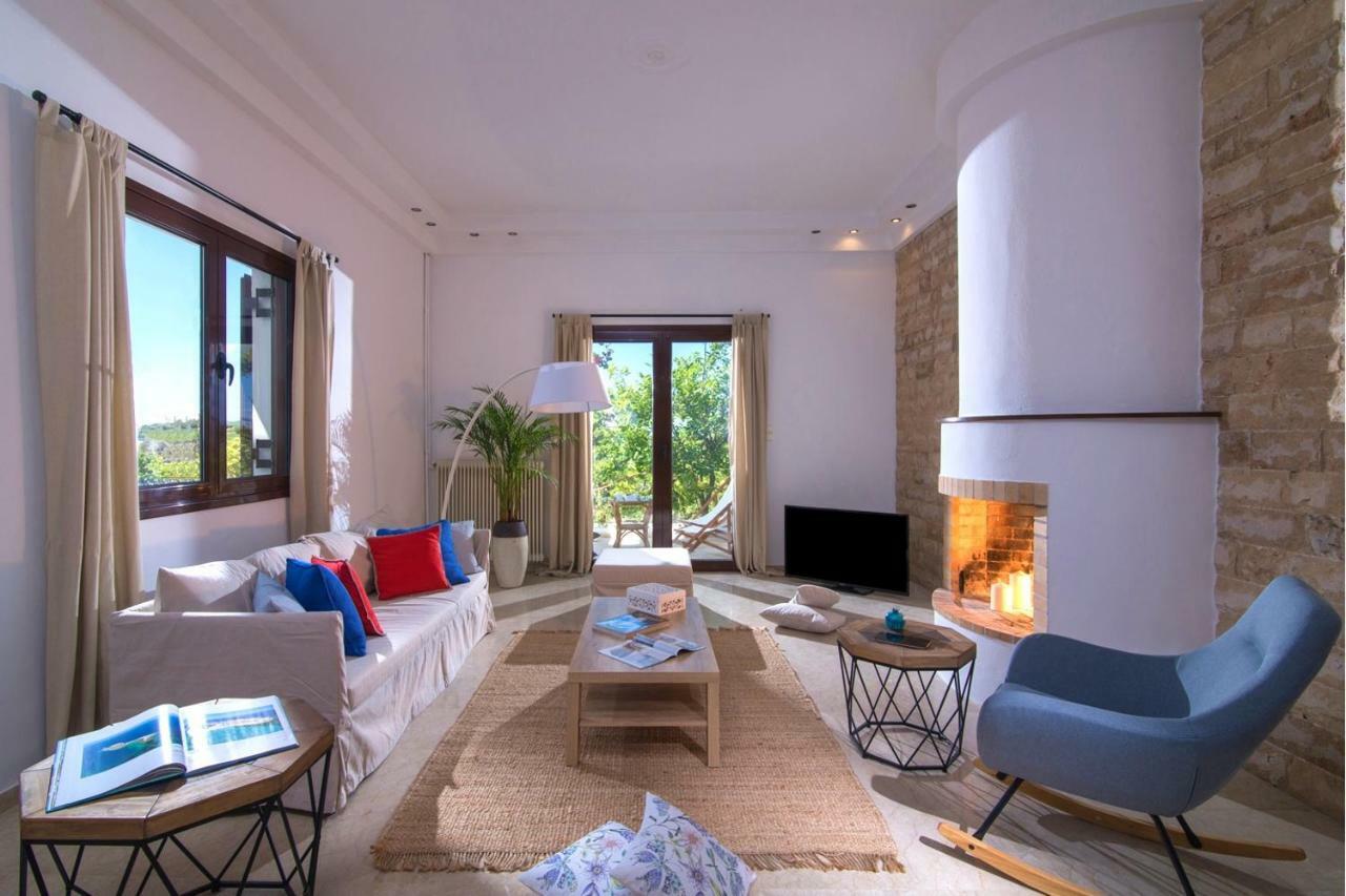 Epano Vathia Luxury Villa Rosita W Heated Pool - Nature And Relax מראה חיצוני תמונה